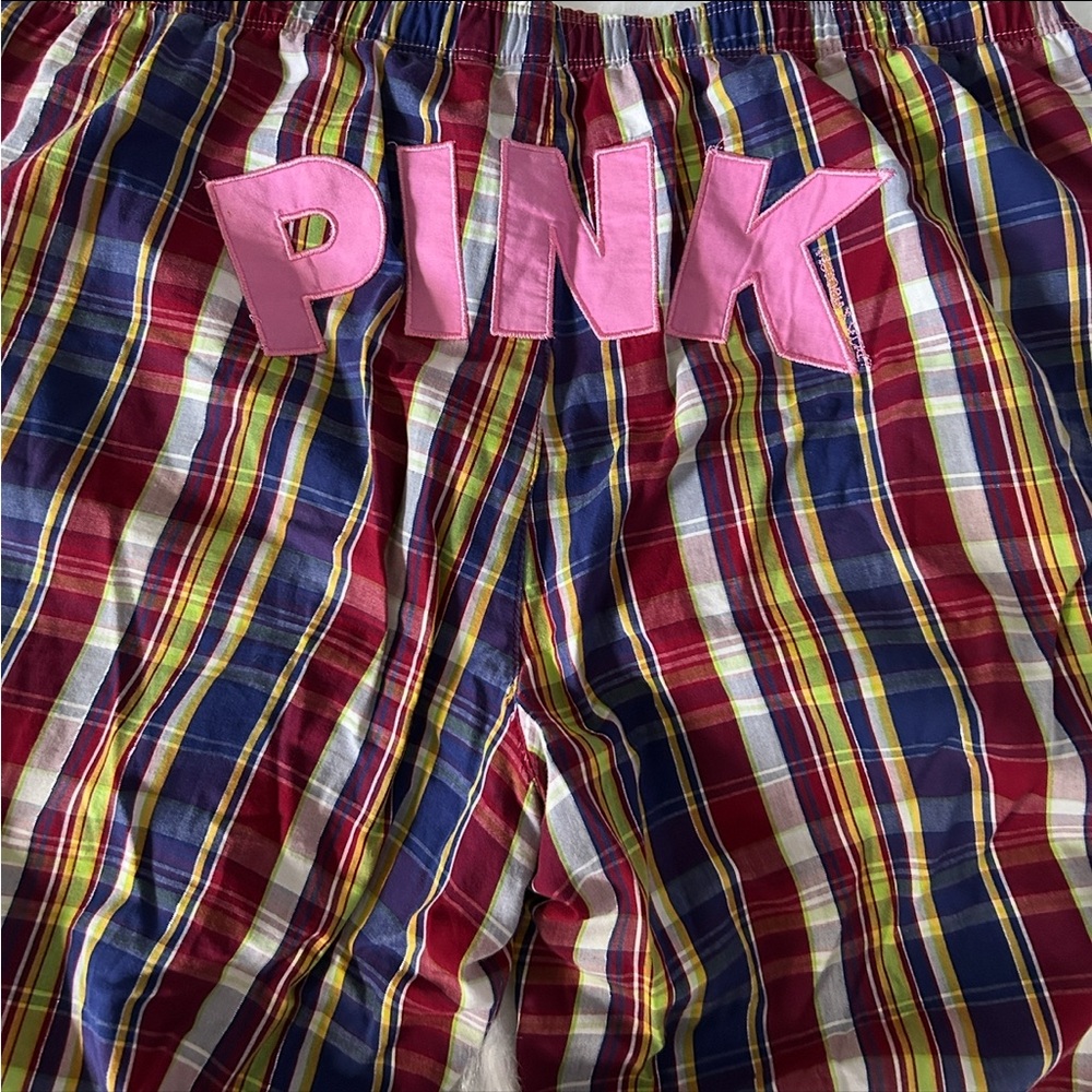 Vintage “Pink” on the booty, dog logo Victoria's Secret PINK‎ Pajama Pants